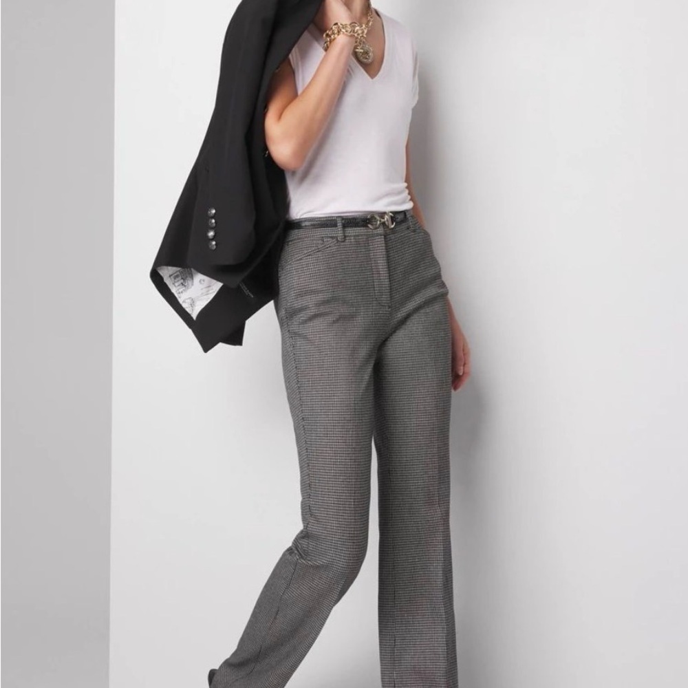 WHBM Gray Flare Leg Pants